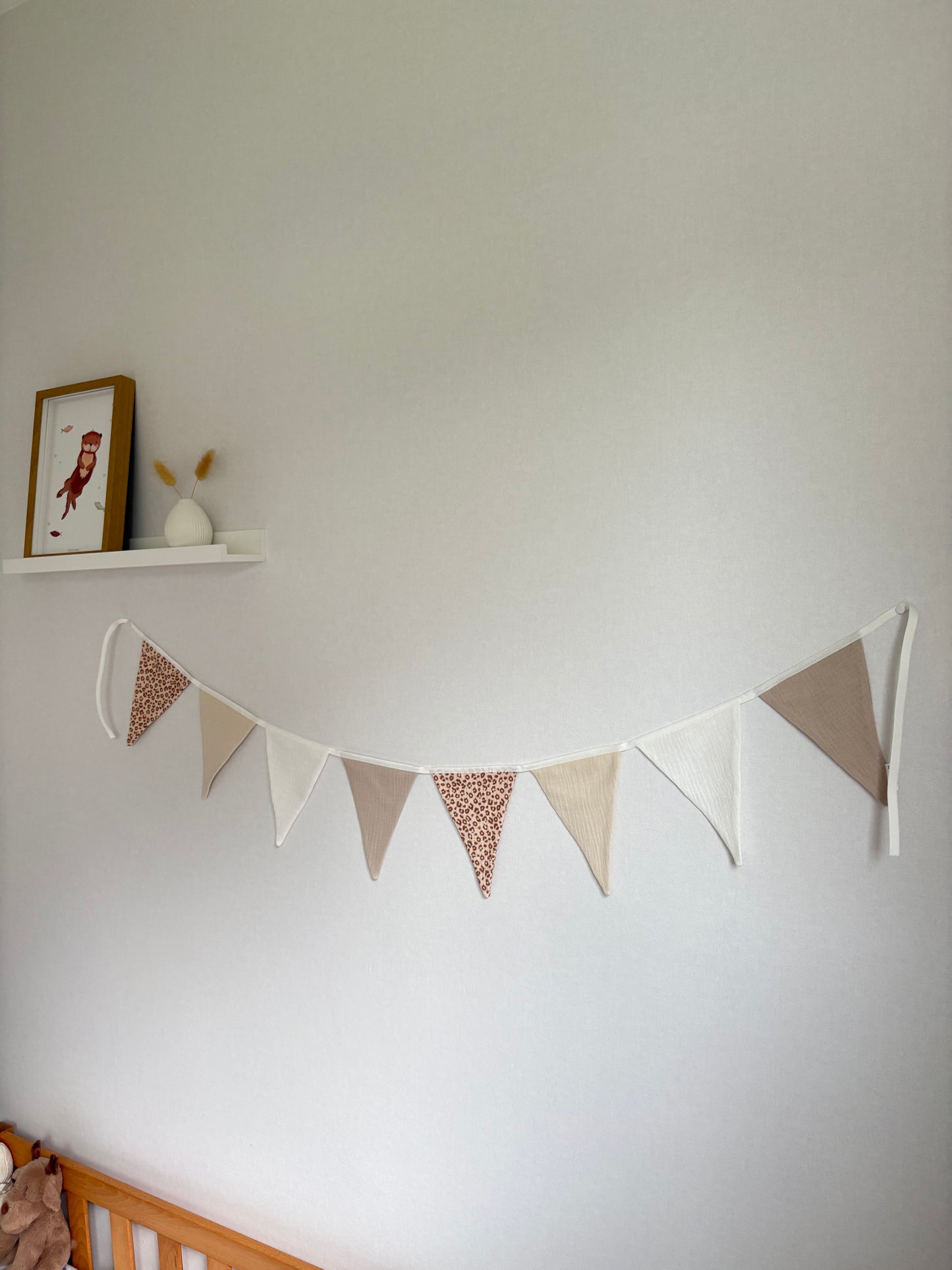 Musselin Wimpelkette | Kinderzimmer | Leo-Liebe