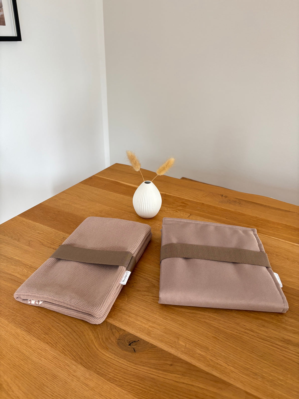 Mit Liebe gepackt - Set Windeltasche & Wickelunterlage Taupe | Leo | Hellbraun