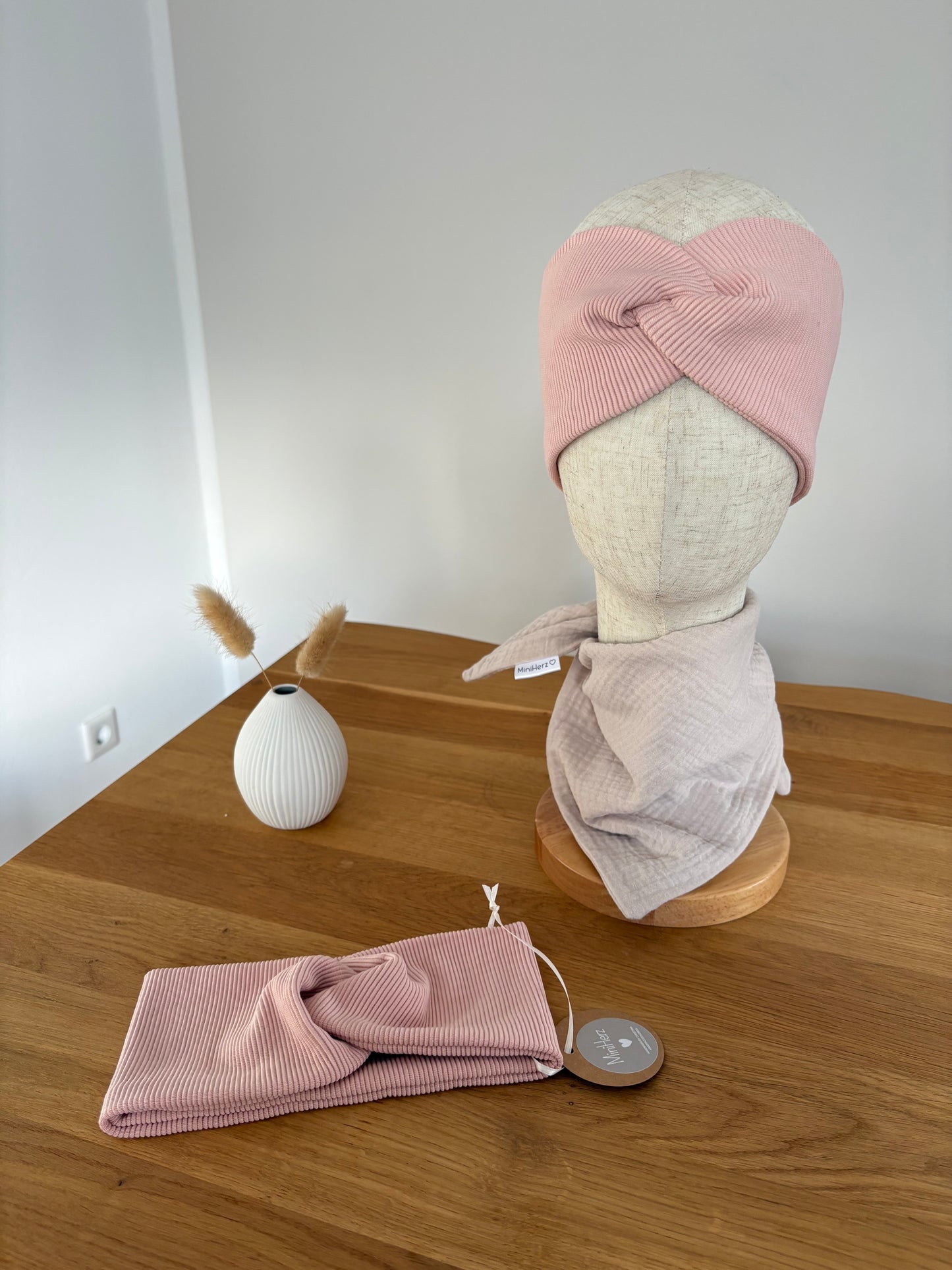 Stirnband Rosa
