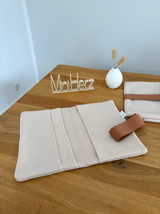 Windeltasche Beige Uni | Karamell