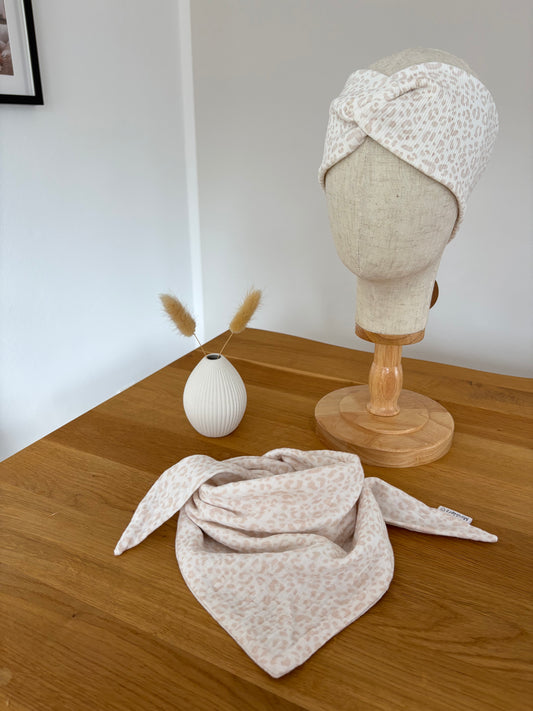 Halstuch Musselin | Leo Beige | ab 1 Jahr | zum Binden