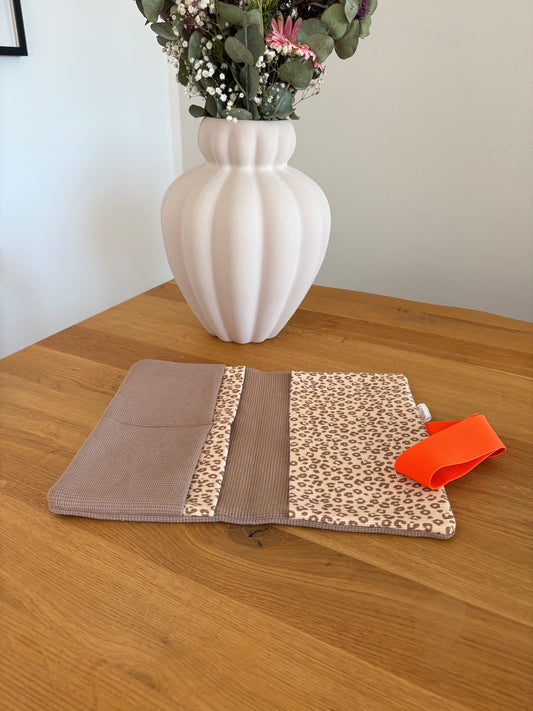 Windeltasche Taupe | Leo Braun | Neonorange