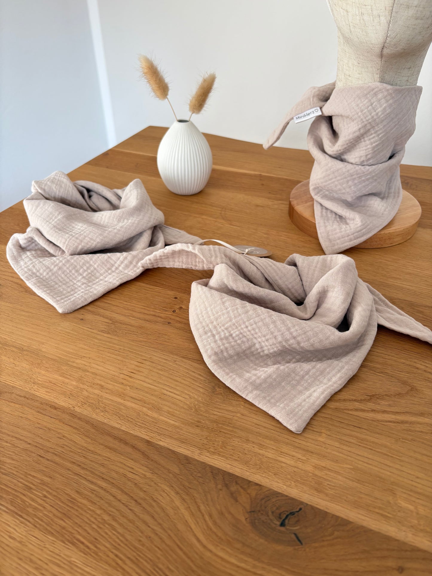 Halstuch Musselin | Beige | ab 1 Jahr | zum Binden