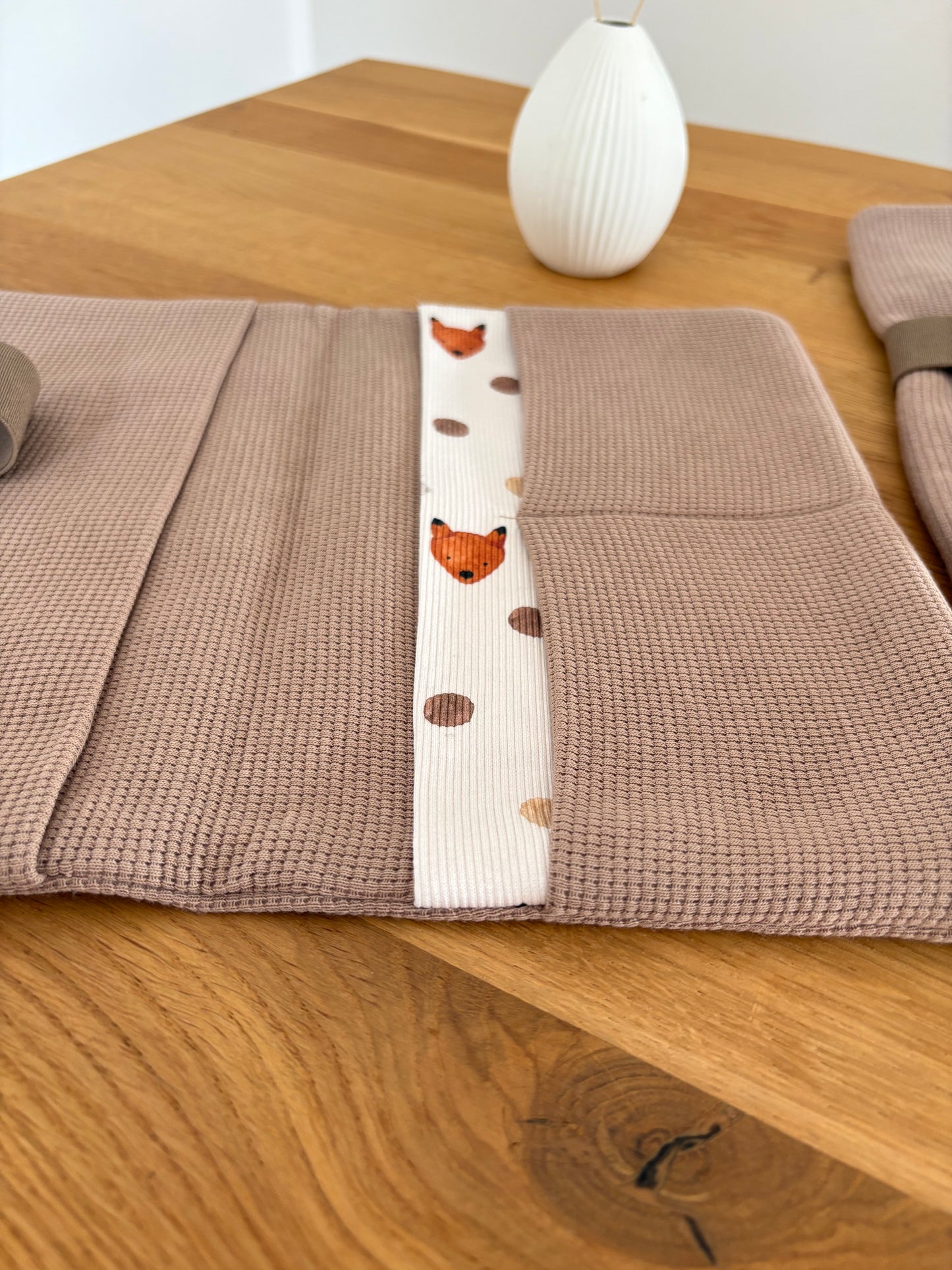Windeltasche | Taupe | Fuchs einseitig | Hellbraun
