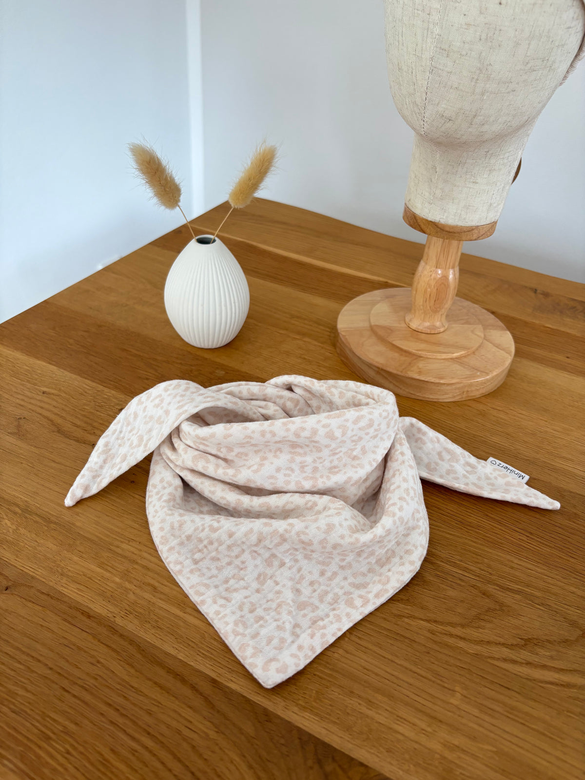 Halstuch Musselin | Leo Beige | ab 1 Jahr | zum Binden