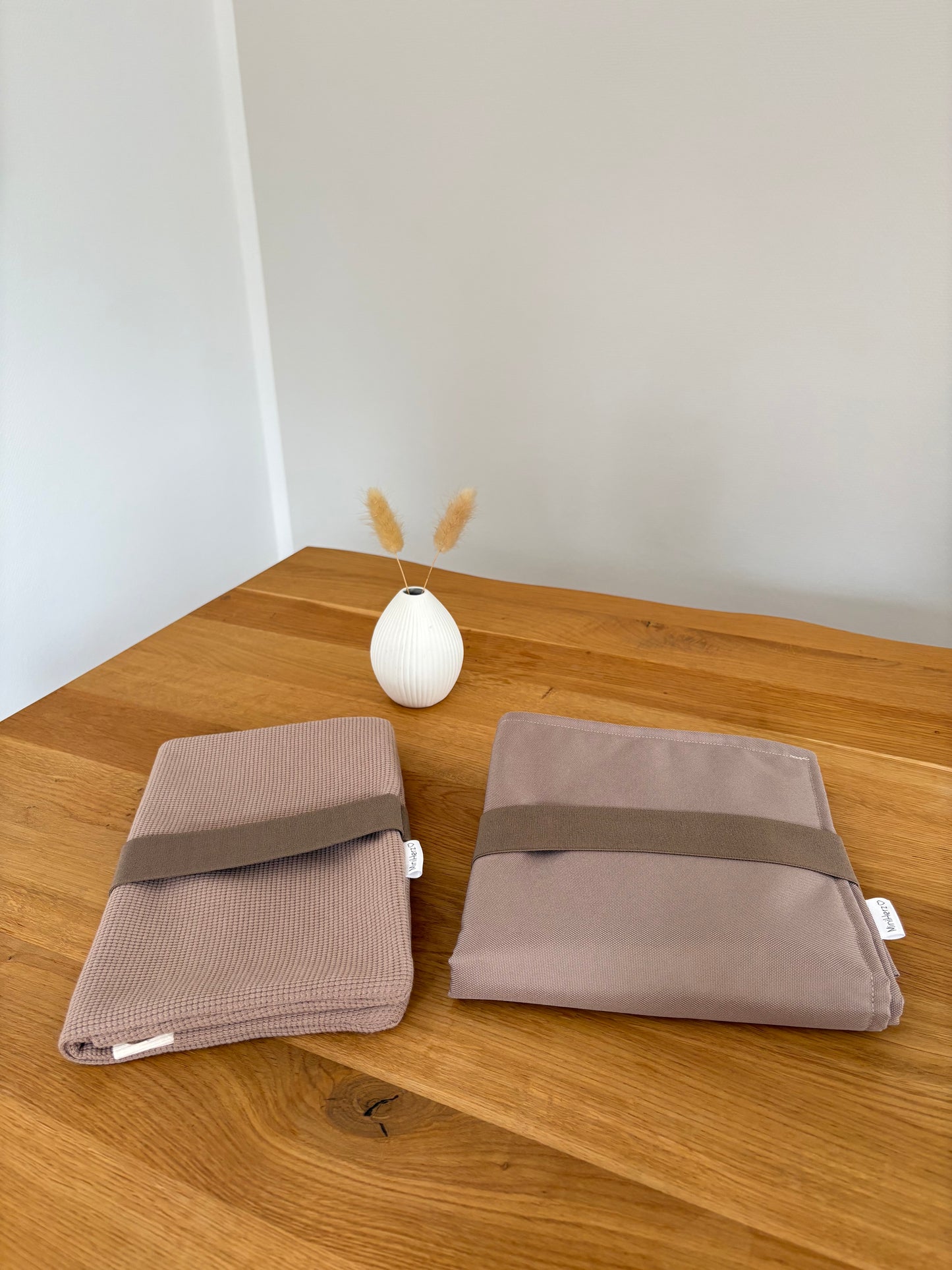 Mit Liebe gepackt - Set Windeltasche & Wickelunterlage | Taupe | Fuchs | Hellbraun