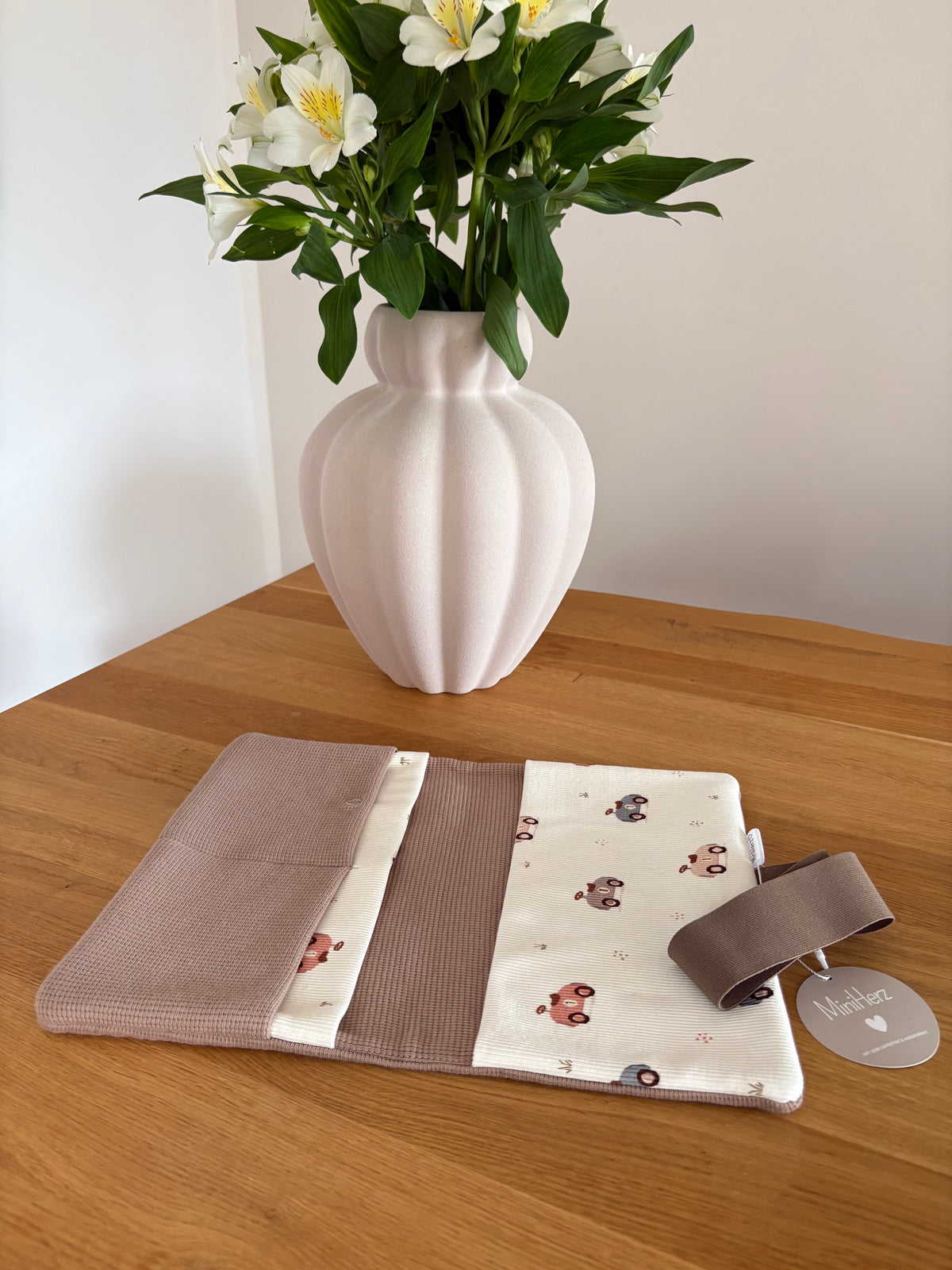 Windeltasche Taupe | Spielzeugautos | Hellbraun